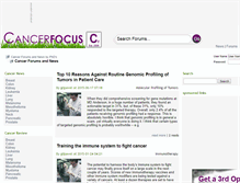 Tablet Screenshot of cancerfocus.net
